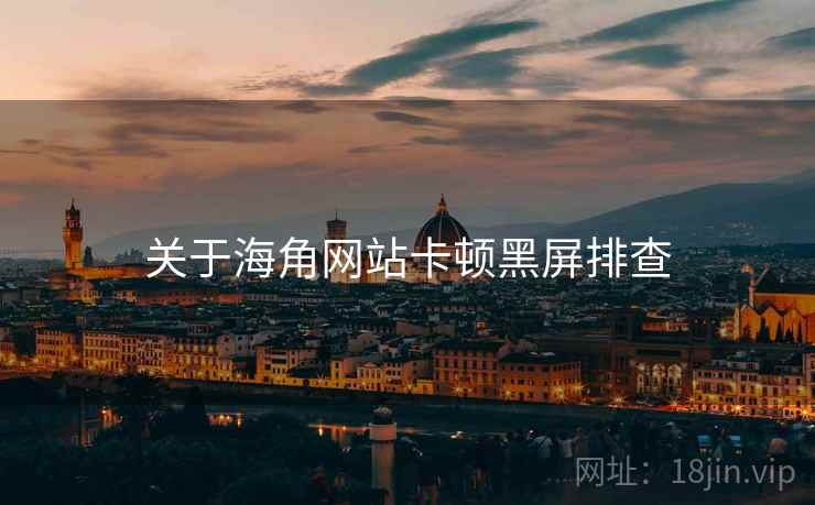 关于海角网站卡顿黑屏排查