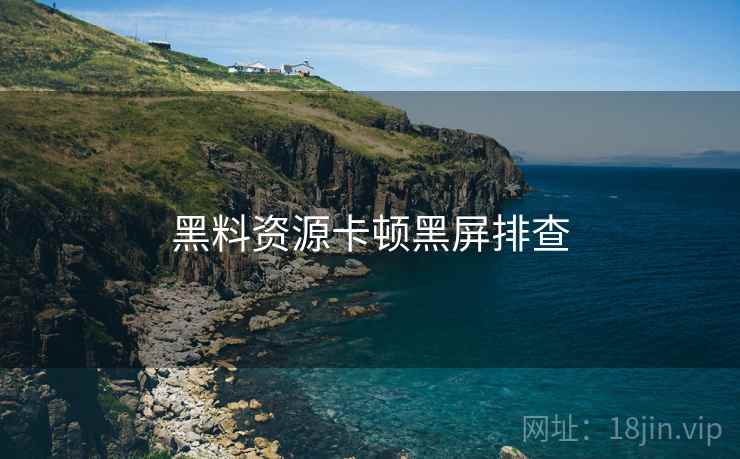 黑料资源卡顿黑屏排查