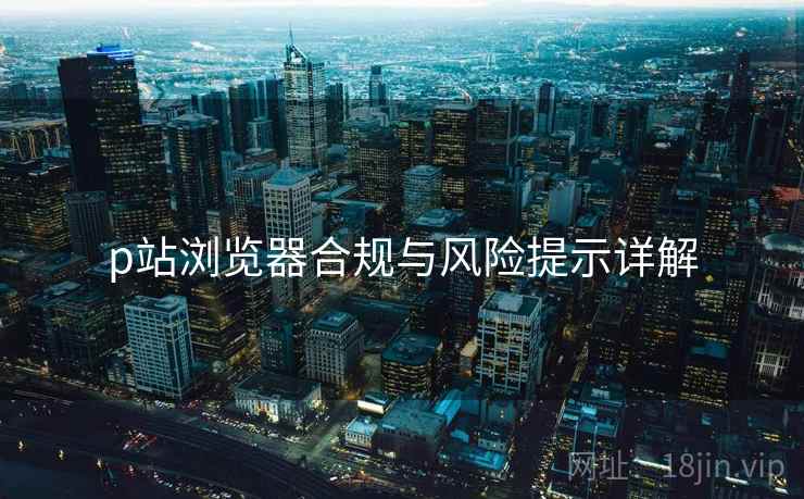 p站浏览器合规与风险提示详解